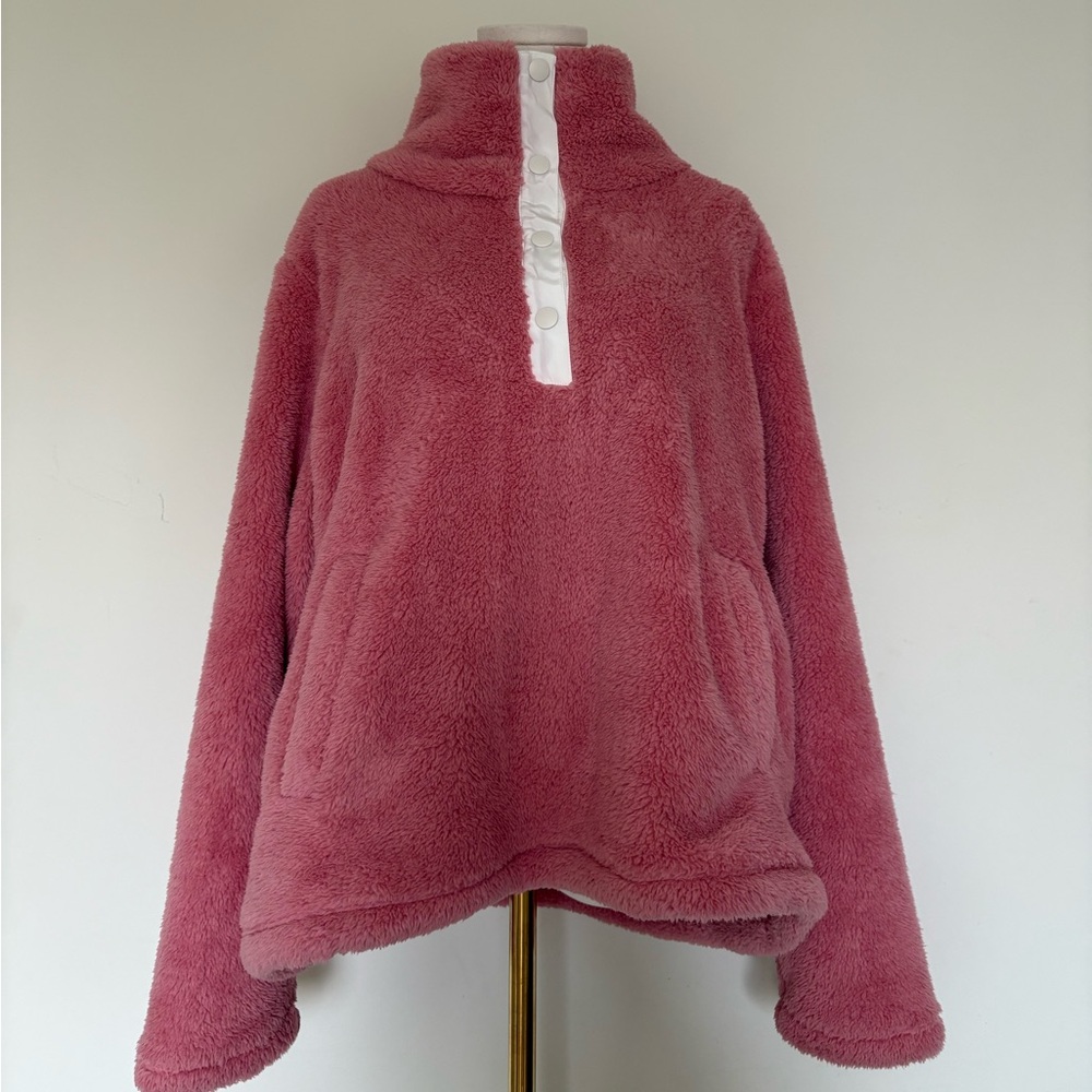 J. Crew Pink Fleece Pullover